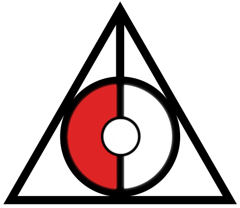 deathly hallows, harry potter and pokeball