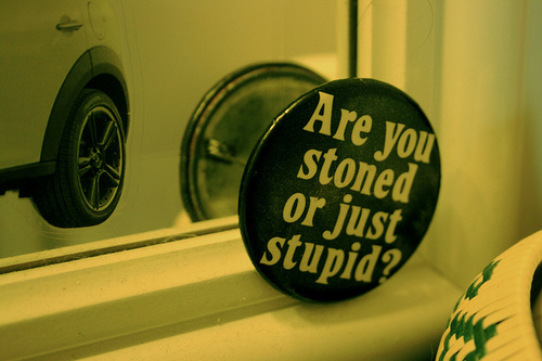 drugs, pin and stoned