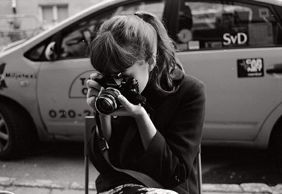 adorable, black and white and camera