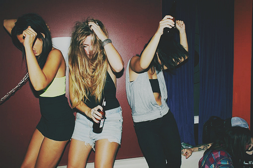 alcohol, dancing and fashion