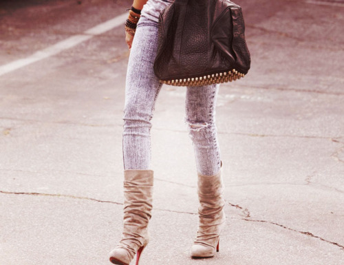 ashley tisdale, boots and fashion