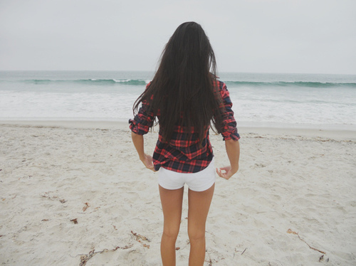 beach, beach girl and girl