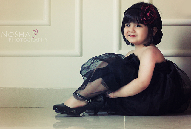 beautiful, black dress and cute