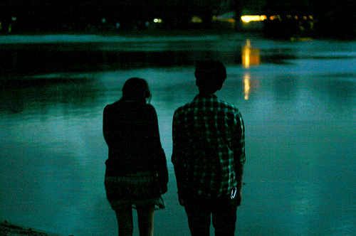 couple, lake and love