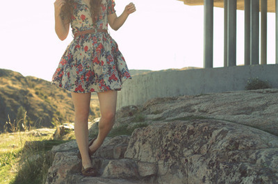 Dress Model Fashion on Dress  Fashion  Floral  Model  Outfit   Inspiring Picture On Favim Com
