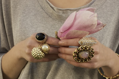 fashion, flower and hands