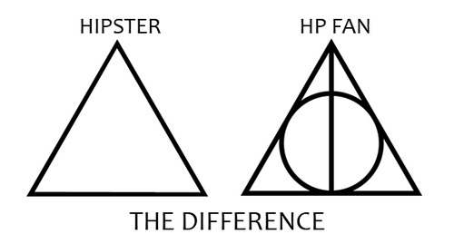 harry potter, hipsters, triangle, triangles, typography