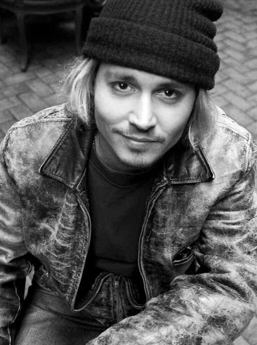 actor, beautiful, black and white, jhonny depp, johnny depp