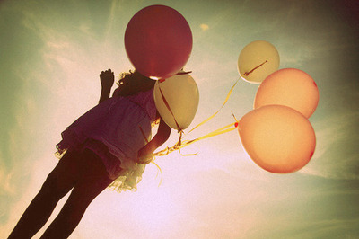always, balloons, beauty, dreams, forgetting, girl