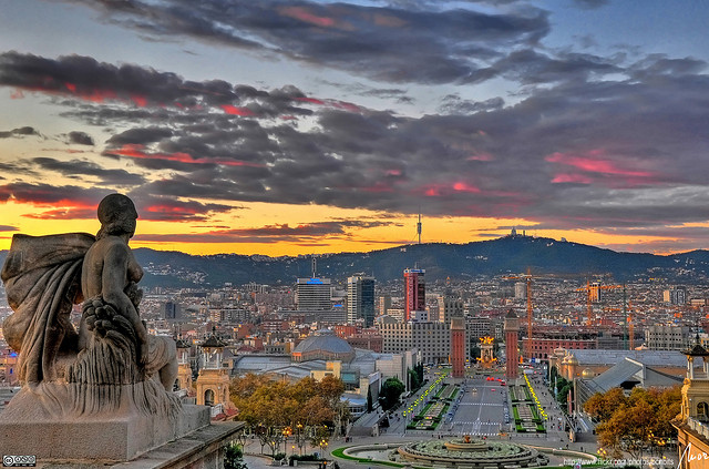 barcelona, city and hdr