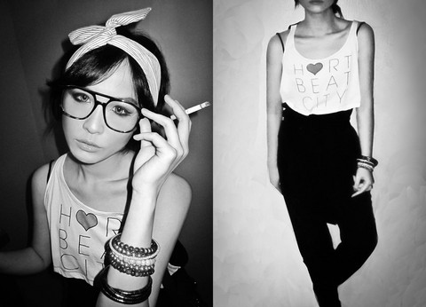 black and white, cigarette and fashion