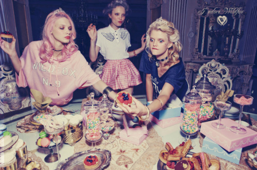 candies, girls , party, vintage, wild fox