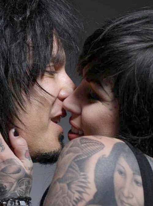 couple, hollywood and kat von d