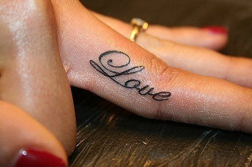 love nails red tattoo text Added Jun 13 2011 Image size 500x333px 