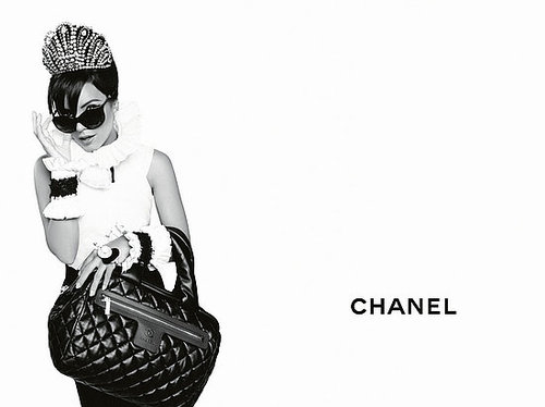 advertising, black, campaigne, chanel, fashion, white - image #75523 on