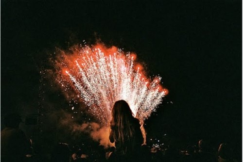 beautiful, firework and girl