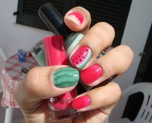 color, cute and nails
