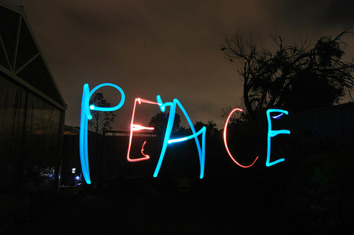 cool, neon and peace