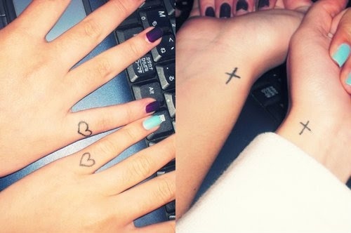 cross, fake tatoo and forever