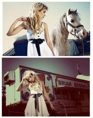dress, fashion and horse