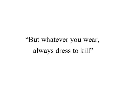 dress, fashion and kill