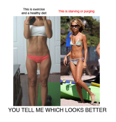 a bit to healty ( legs ), athletic and bikini