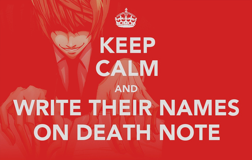 anime,  calm and  death note