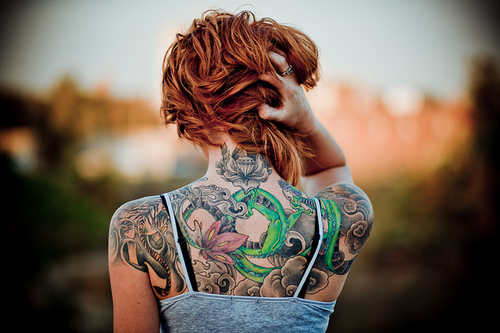 Tattoo Back Girl