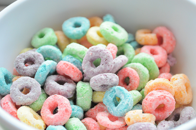 cereal, colourful and delicious