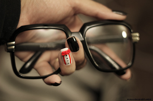 cute, fashion, glasses, nail, photography