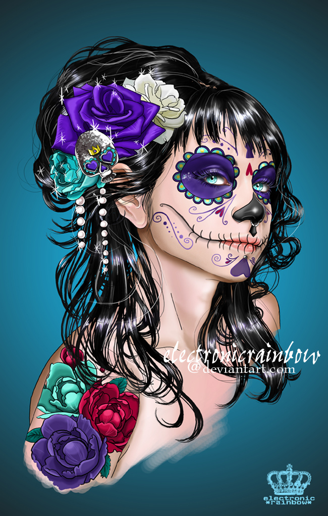*electronicrainbow, beauty and day of the dead