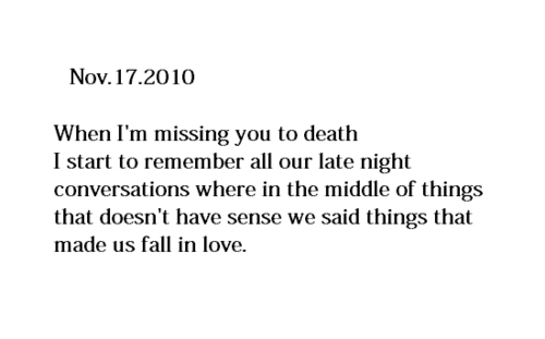 fall in love,  late night and  letter