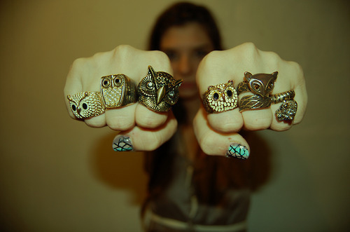 jewelry, nails and owl