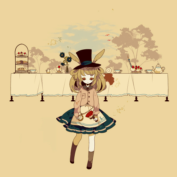 alice in wonderland, art and cakes