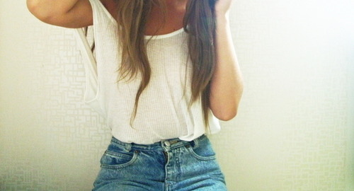 angelica blick, fashion, girl, jeans, shorts, white