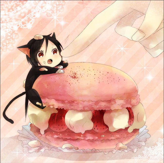 anime, burger and cute