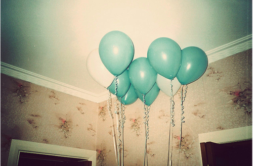 awesome, baby blue and balloons