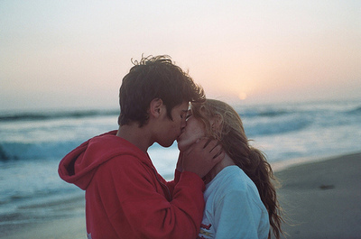 beach,  couple and  cute