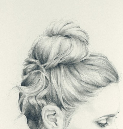 beautiful, drawing, girl, hair, hairspiration, sketch