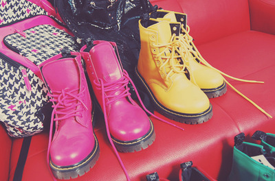 boots,  cute and  pink