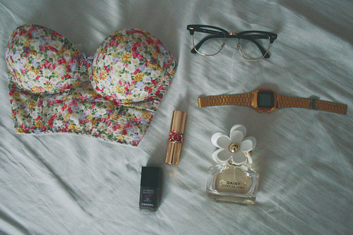 bra, fashion and glasses