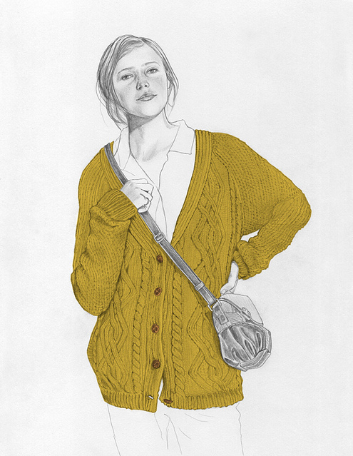 drawing, illustration and knit