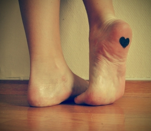 feet, foot and heart