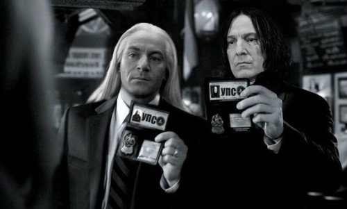 harry potter,  lucius and  snape