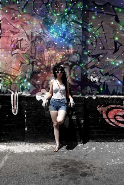 adelaide, girl and graffiti