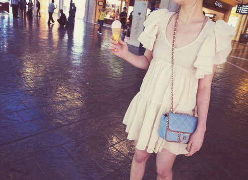 bag, dress and fashion