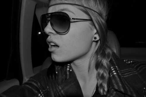 black and white, braid and gauges