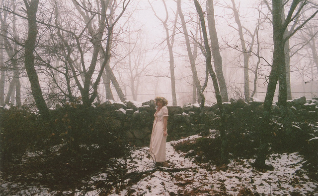 cold, dress and fog