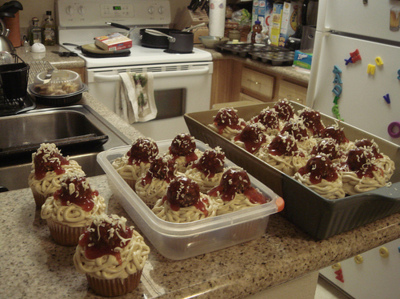 cupcakes,  cute cupcakes and  spaghetti cupcakes