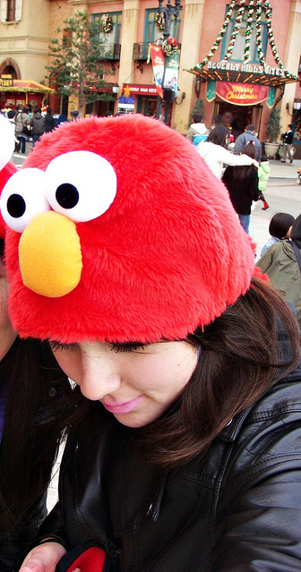 cute, elmo and girl